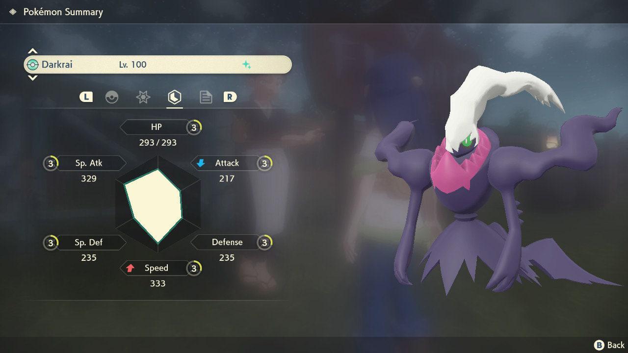 Shiny Darkrai Pokemon Legends Arceus 6IV Competitive Battle Ready - Pokémon Scarlet & Violet digital Pokémon trade image 3