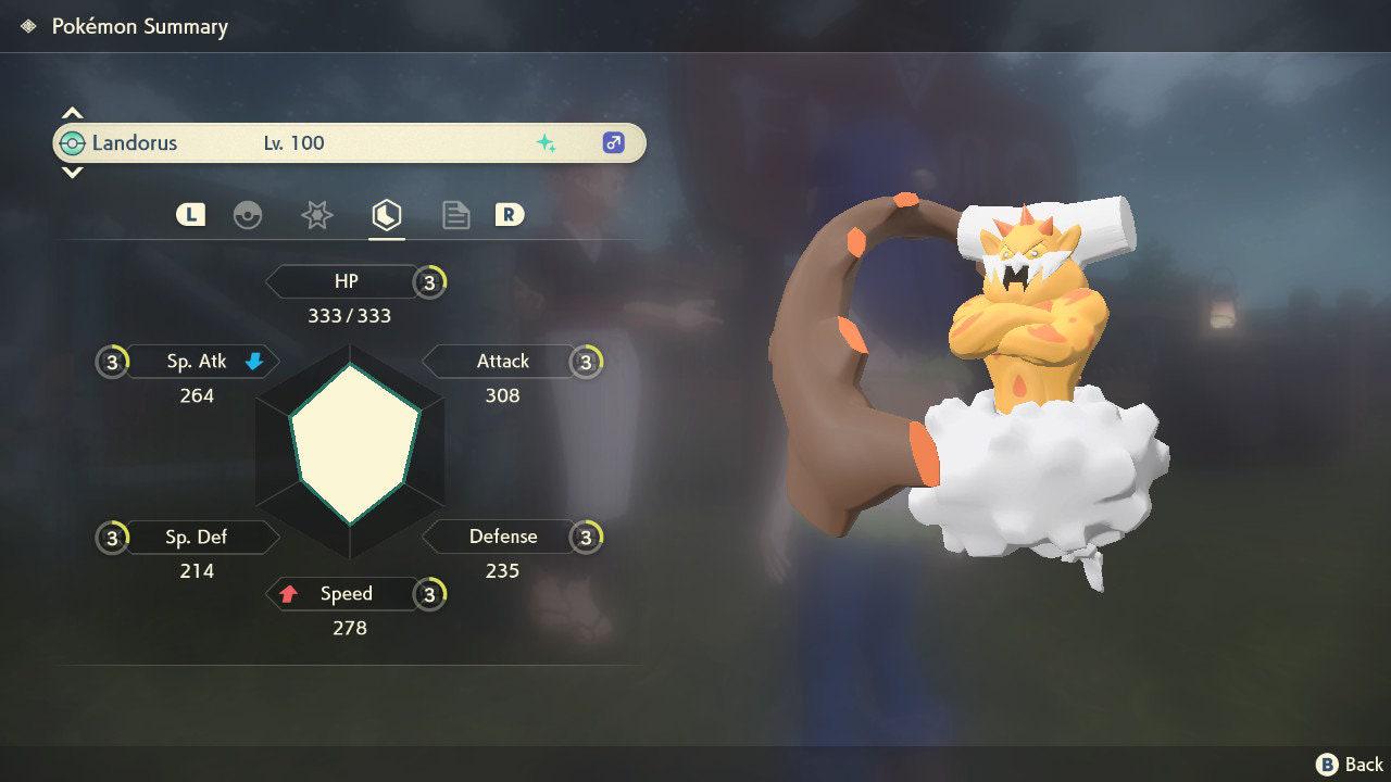 Shiny LANDORUS Pokemon Legends Arceus 6IV Competitive Battle Ready - Pokémon Scarlet & Violet digital Pokémon trade image 4