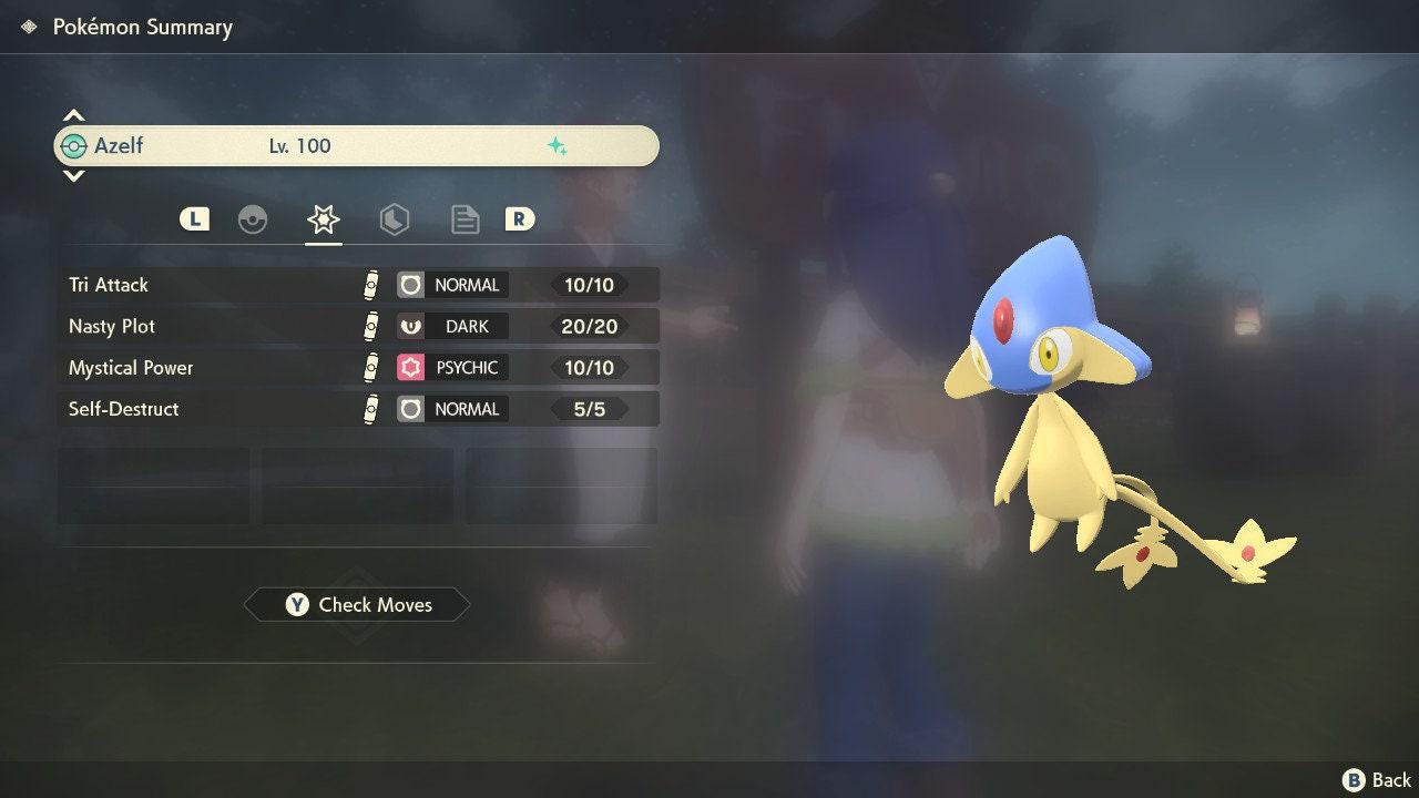 Shiny AZELF Pokemon Legends Arceus 6IV Competitive Battle Ready - Pokémon Legends: Arceus digital Pokémon trade by