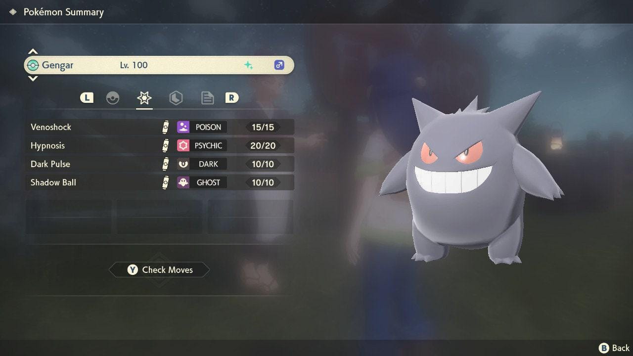 Shiny GENGAR Pokemon Legends Arceus 6IV Competitive Battle Ready - Pokémon Legends: Arceus digital Pokémon trade by