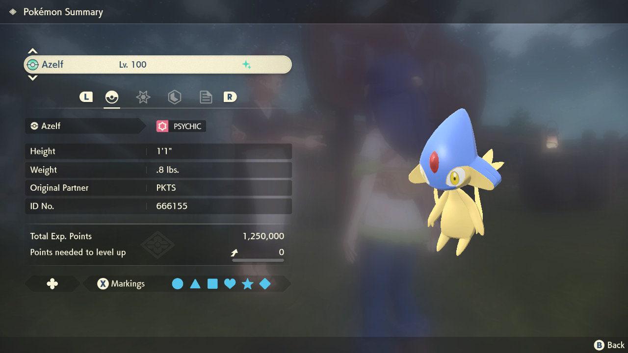 Shiny AZELF Pokemon Legends Arceus 6IV Competitive Battle Ready - Pokémon Legends: Arceus digital Pokémon trade image 4