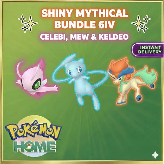 Pokemon HOME Mythical Bundle Set Custom Ot Event Sv Trade FAST DELIVERY Ready - Pokémon Legends: Z-A digital Pokémon trade by