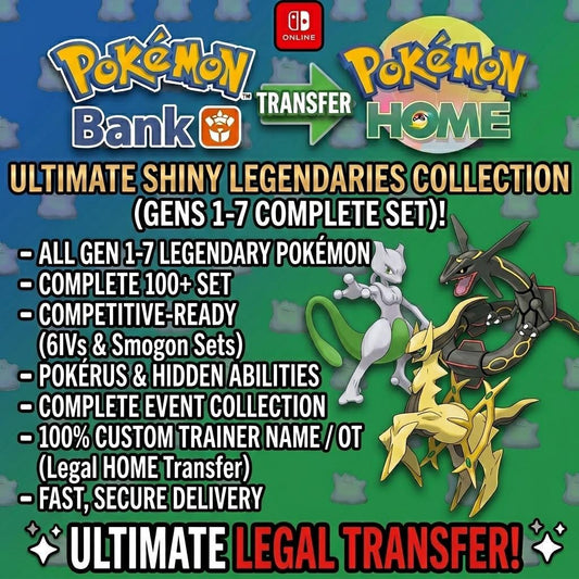 Pokemon HOME 6IV SHINY LEGENDARIES Pokemon Scarlet Violet Pokemon Sword Shield - Pokémon Scarlet & Violet digital Pokémon