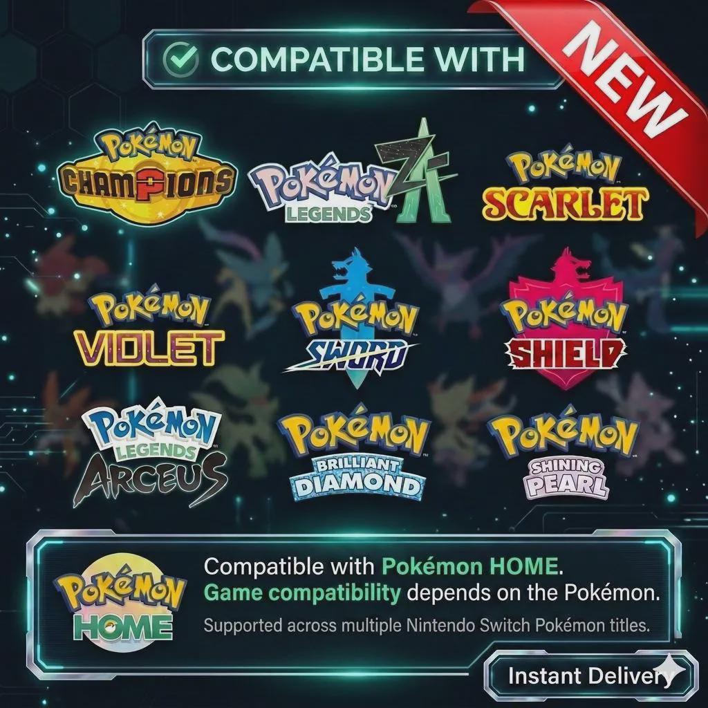 Complete Lets Go Pikachu Eevee Living Dex Pokémon HOME Kanto Pokedex - Pokémon Let's Go Pikachu & Eevee digital Pokémon trade