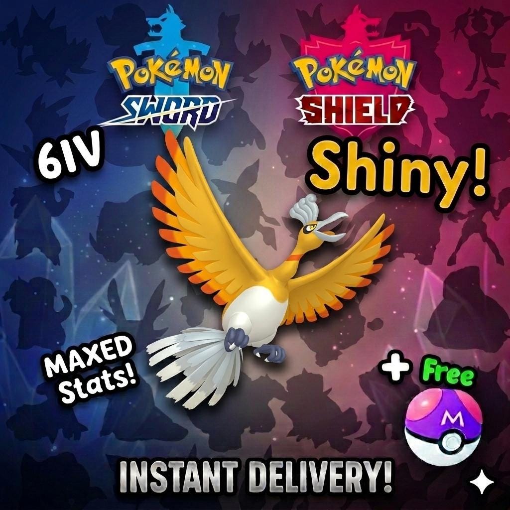 Shiny 6IV HO OH Pokemon Sword Shield 6IV Competitive Battle Ready
