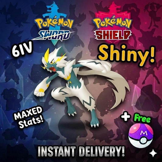 Shiny ZERAORA Pokemon Sword Shield 6IV Competitive Battle Ready