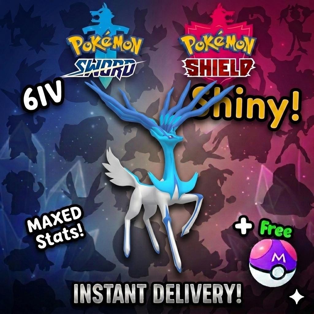 Shiny XERNEAS Pokemon Sword Shield 6IV Competitive Battle Ready