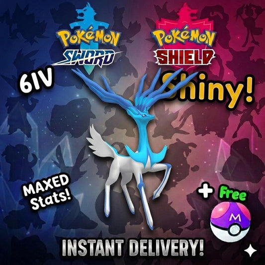 Shiny XERNEAS Pokemon Sword Shield 6IV Competitive Battle Ready