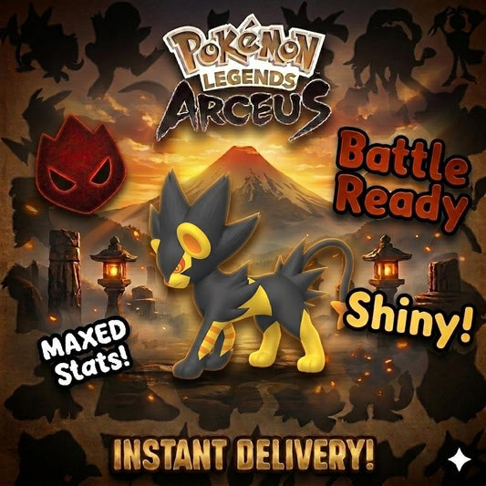 Shiny Alpha Luxray Pokemon Legends Arceus 6IV Competitive Battle Ready - Pokémon Legends: Arceus digital Pokémon trade by