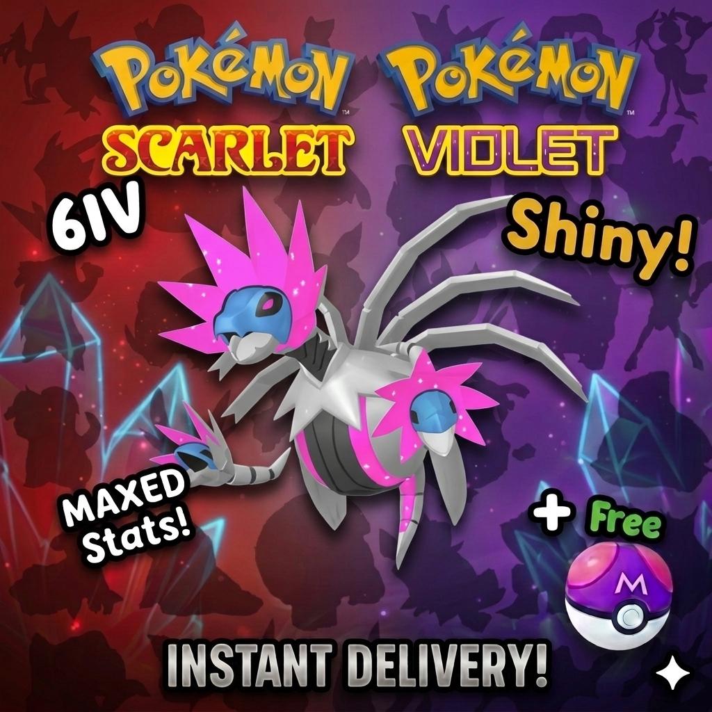 SHINY 6iv IRON JUGULIS Pokémon Scarlet and Violet 6IV Competitive Battle Ready