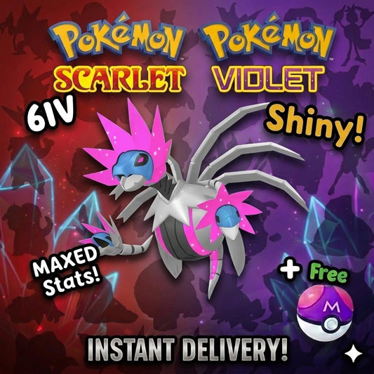 SHINY 6iv IRON JUGULIS Pokémon Scarlet and Violet 6IV Competitive Battle Ready