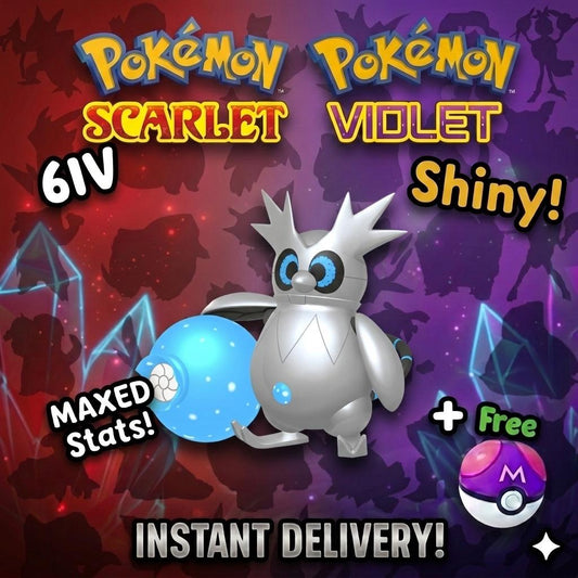 SHINY 6iv IRON BUNDLE Pokémon Scarlet and Violet 6IV Competitive Battle Ready