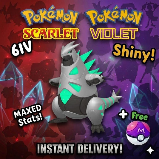 SHINY 6iv IRON THORNS Pokémon Scarlet and Violet 6IV Competitive Battle Ready