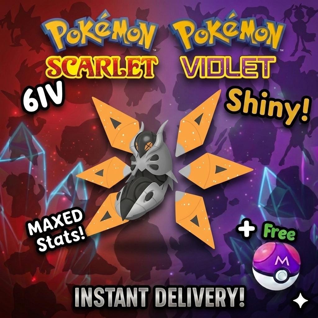 SHINY 6iv IRON MOTH Pokémon Scarlet and Violet 6IV Competitive Battle Ready