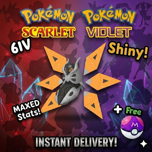 SHINY 6iv IRON MOTH Pokémon Scarlet and Violet 6IV Competitive Battle Ready