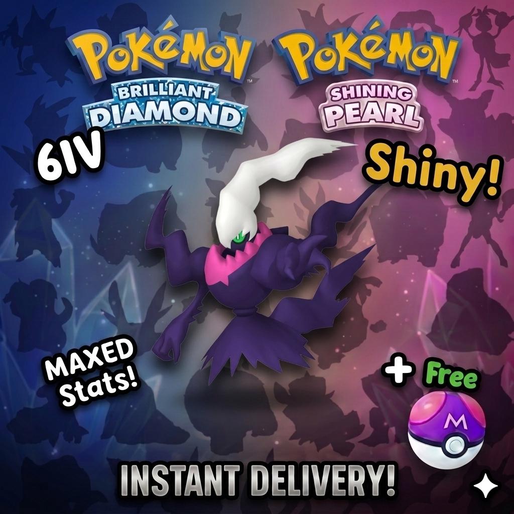Shiny Darkrai Pokemon Brilliant Diamond Shining Pearl 6IV Competitive Battle Ready - Pokémon Brilliant Diamond & Shining