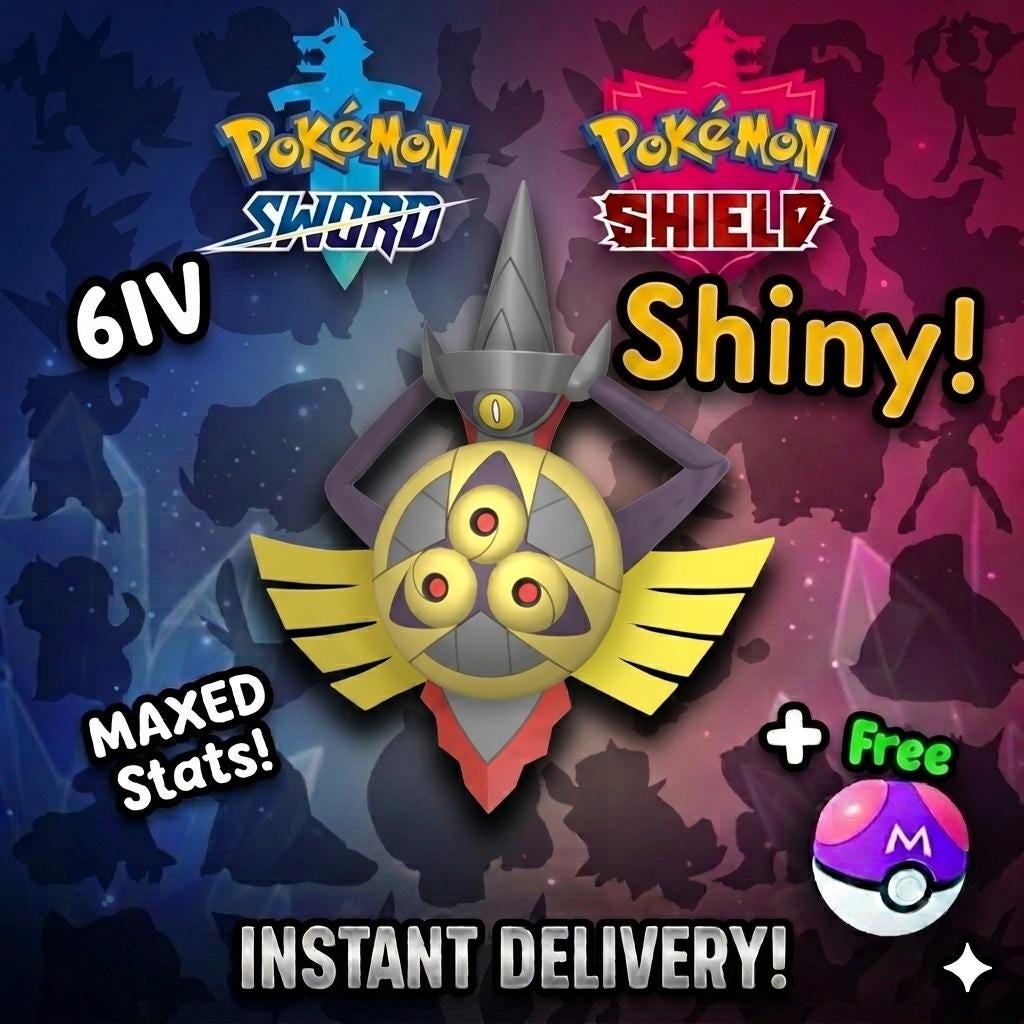 Shiny Aegislash Pokemon Sword Shield 6IV Competitive Battle Ready - Pokémon Sword & Shield digital Pokémon trade by