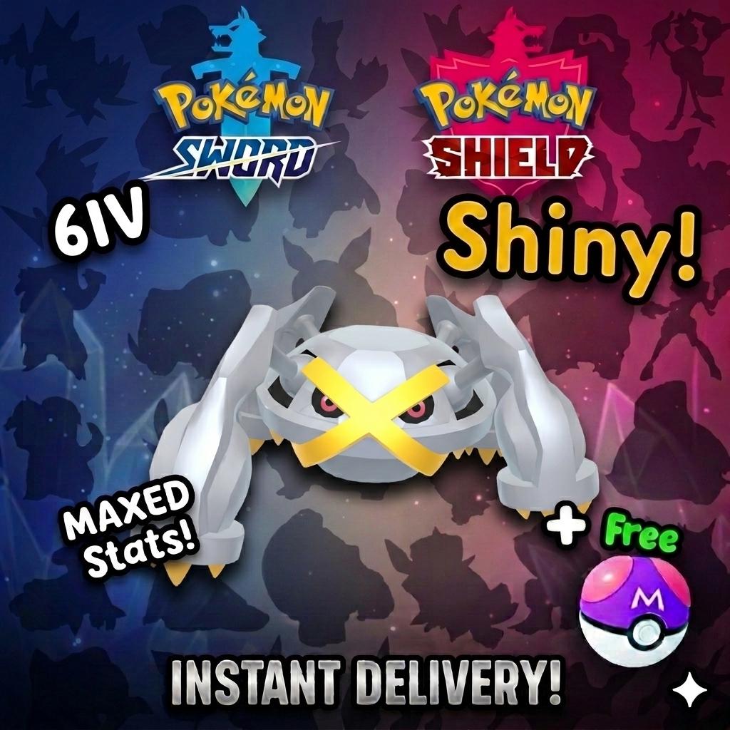 Shiny Metagross Pokemon Sword Shield 6IV Competitive Battle Ready - Pokémon Sword & Shield digital Pokémon trade by