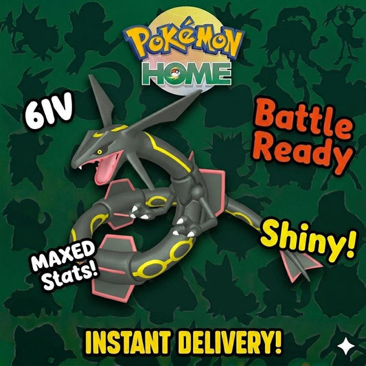 Shiny Rayquaza Pokémon HOME 6IV Competitive Battle Ready