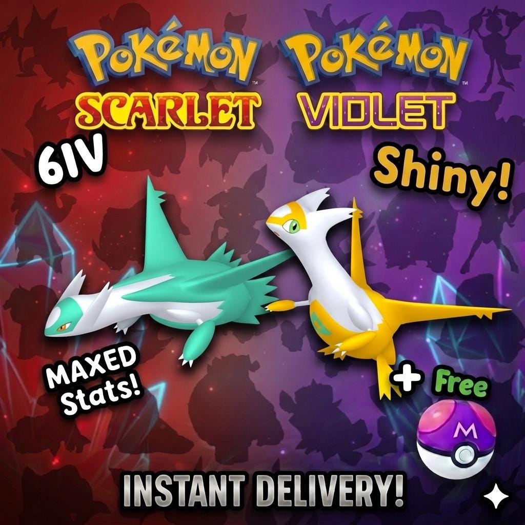 SHINY Latias, Latios Bundle Pack 6IV EV Pokémon Scarlet and Violet 6IV Competitive Battle Ready