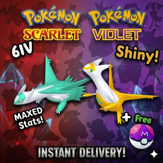 SHINY Latias, Latios Bundle Pack 6IV EV Pokémon Scarlet and Violet 6IV Competitive Battle Ready