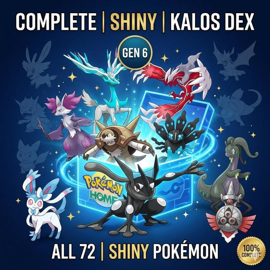 Pokemon HOME 6IV Shiny KALOS POKEDEX Pokemon Scarlet Violet Pokemon Sword Shield, Pokemon Lets