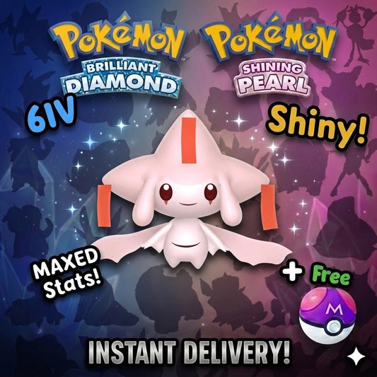 Shiny Jirachi Pokemon Brilliant Diamond Shining Pearl 6IV Competitive Battle Ready - Pokémon Brilliant Diamond & Shining