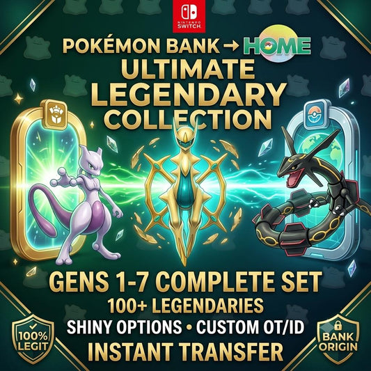 Pokemon HOME 6IV SHINY LEGENDARIES Pokemon Scarlet Violet Pokemon Sword Shield Pokemon Lets Go