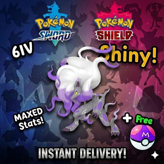 Shiny Hisuian Zoroark Pokemon Sword Shield 6IV Competitive Battle Ready - Pokémon Sword & Shield digital Pokémon trade by