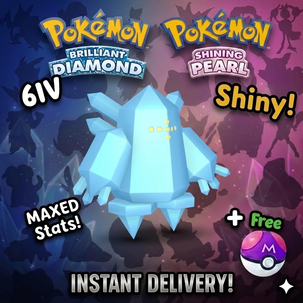 SHINY 6IV REGICE Pokemon Brilliant Diamond Shining Pearl 6IV Competitive Battle - Pokémon Brilliant Diamond & Shining Pearl