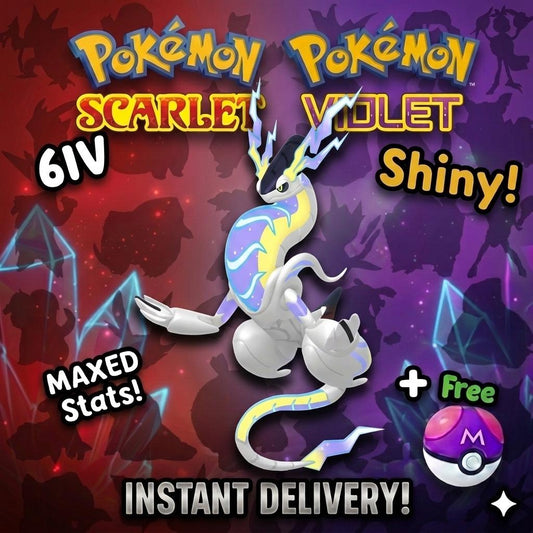 Shiny 6IV Miraidon GameStop Event Pokémon Scarlet Violet Competitive Battle Ready - Pokémon Scarlet & Violet digital Pokémon
