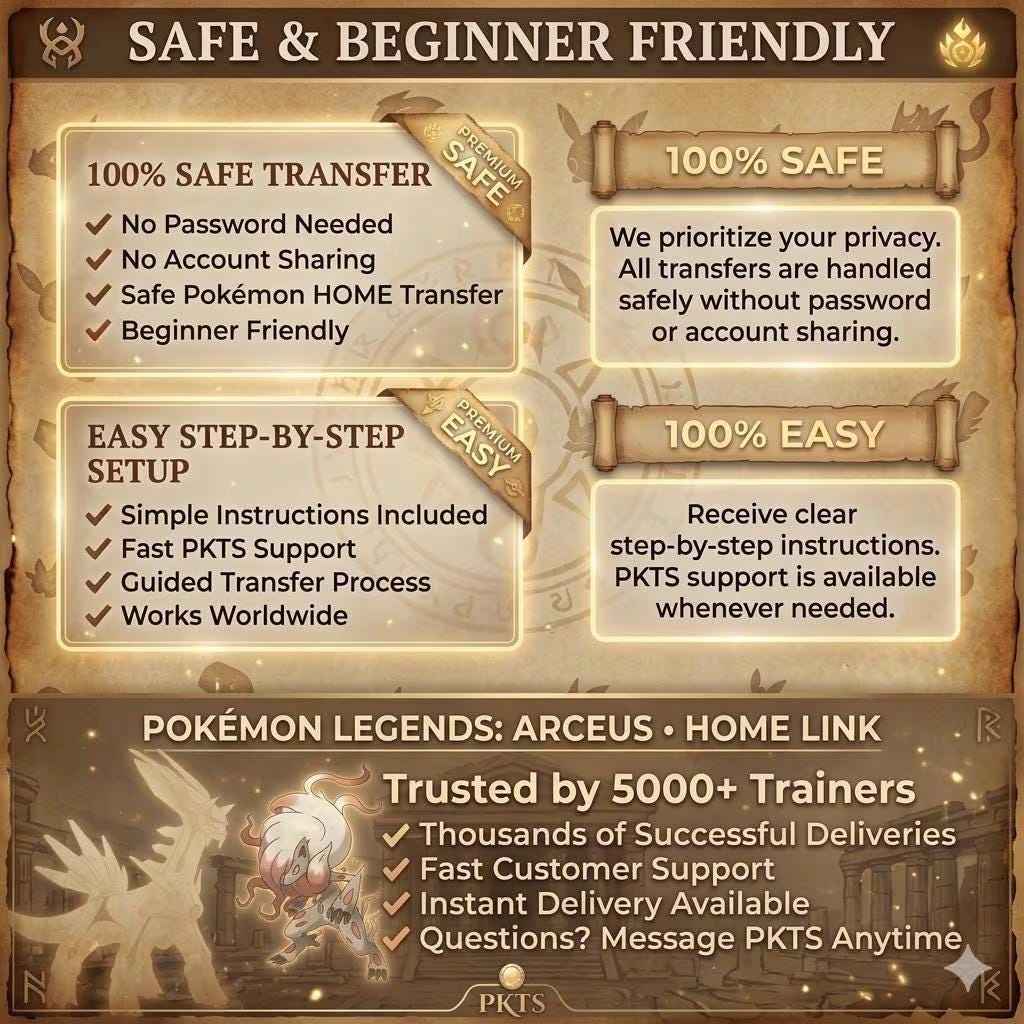 Complete Legends Arceus Pokedex 320 Pokémon Alpha Shiny Living Dex Pokémon HOME - Pokémon Legends: Arceus digital Pokémon