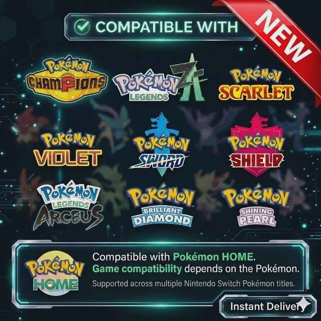 Complete Brilliant Diamond Shining Pearl Pokedex 550 Pokémon HOME Living Dex - Pokémon Brilliant Diamond & Shining Pearl