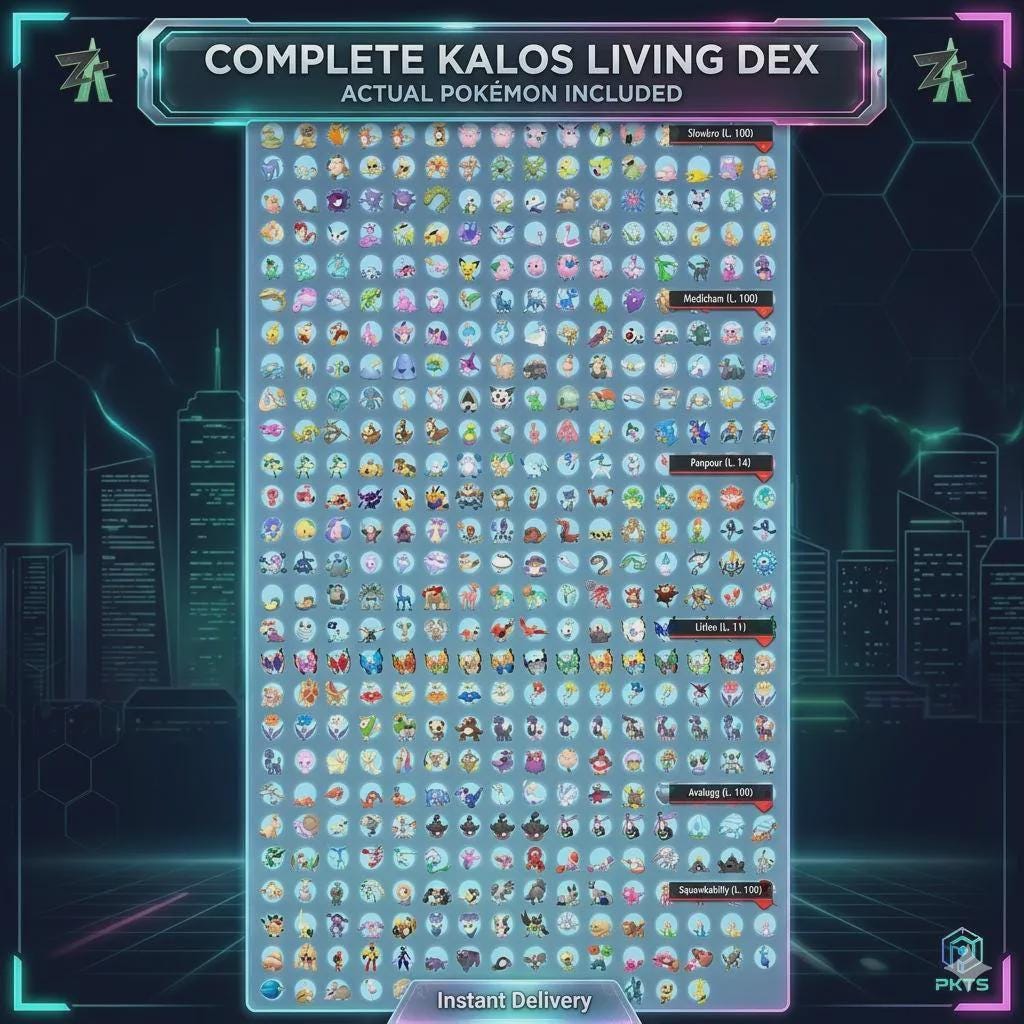 Pokemon Legends ZA Complete Living Dex Shiny Kalos Pokedex Pokémon HOME - Pokémon Legends: Z-A digital Pokémon trade image 4