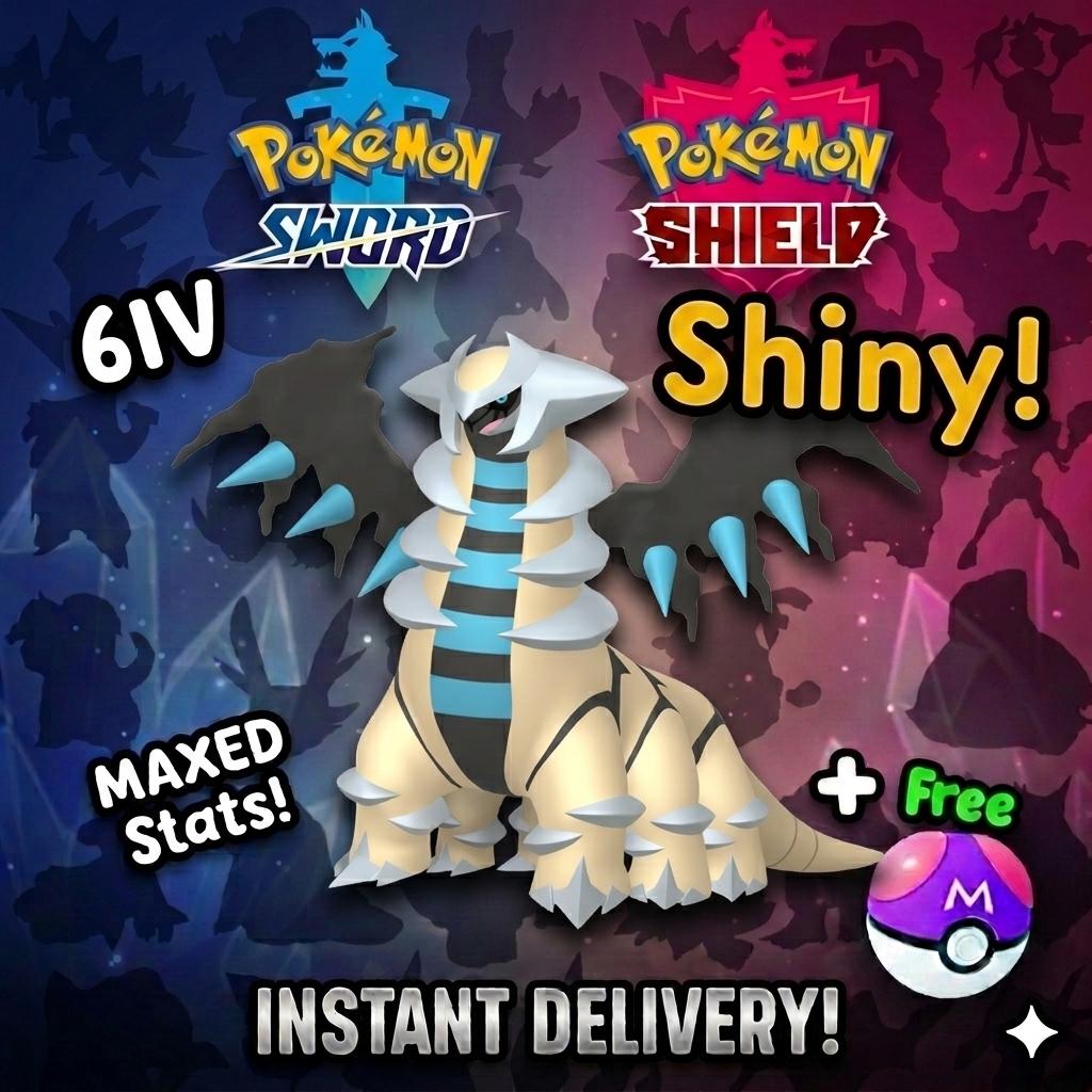 Shiny GIRATINA Pokemon Sword Shield 6IV Competitive Battle Ready
