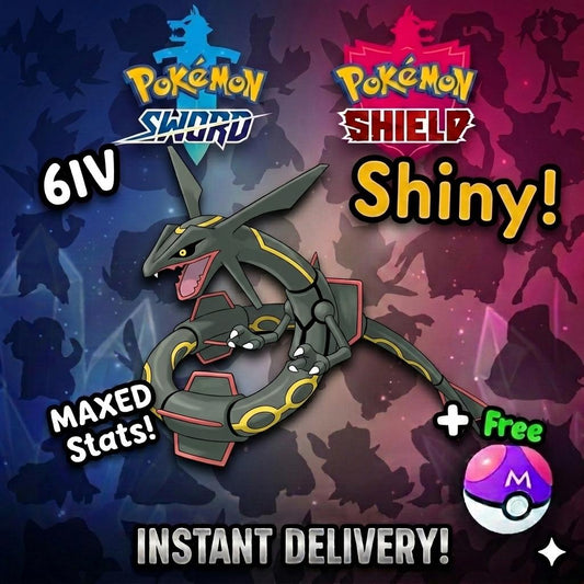 Shiny RAYQUAZA Pokemon Sword Shield 6IV Competitive Battle Ready
