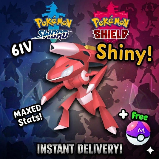 Shiny GENESECT Pokemon Sword Shield 6IV Competitive Battle Ready