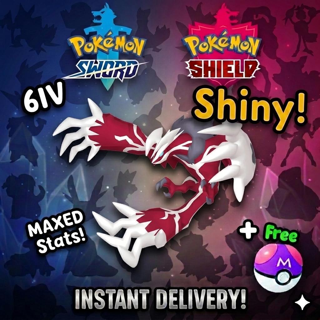 Shiny YVELTAL Pokemon Sword Shield 6IV Competitive Battle Ready