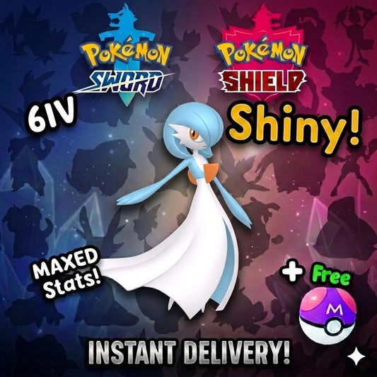 Shiny Gardevoir Pokemon Sword Shield 6IV Competitive Battle Ready