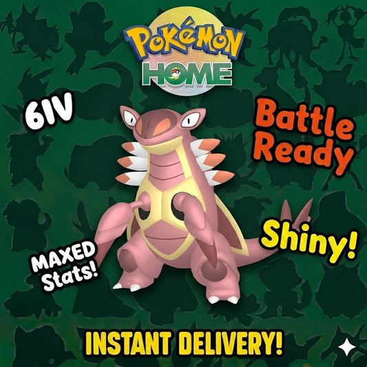 Shiny ARMALDO Pokémon HOME 6IV Competitive Battle Ready