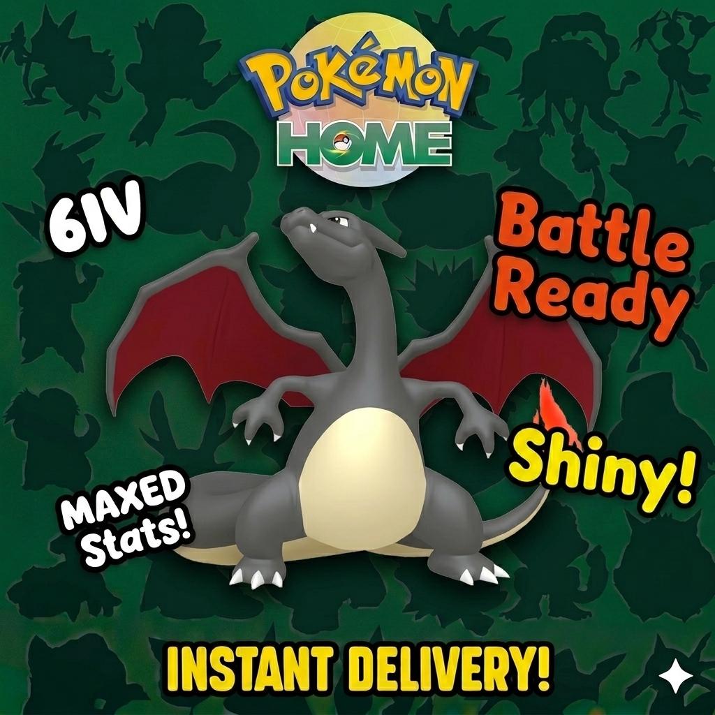 Shiny Charizard Pokémon HOME 6IV Competitive Battle Ready - PokeTradingShop