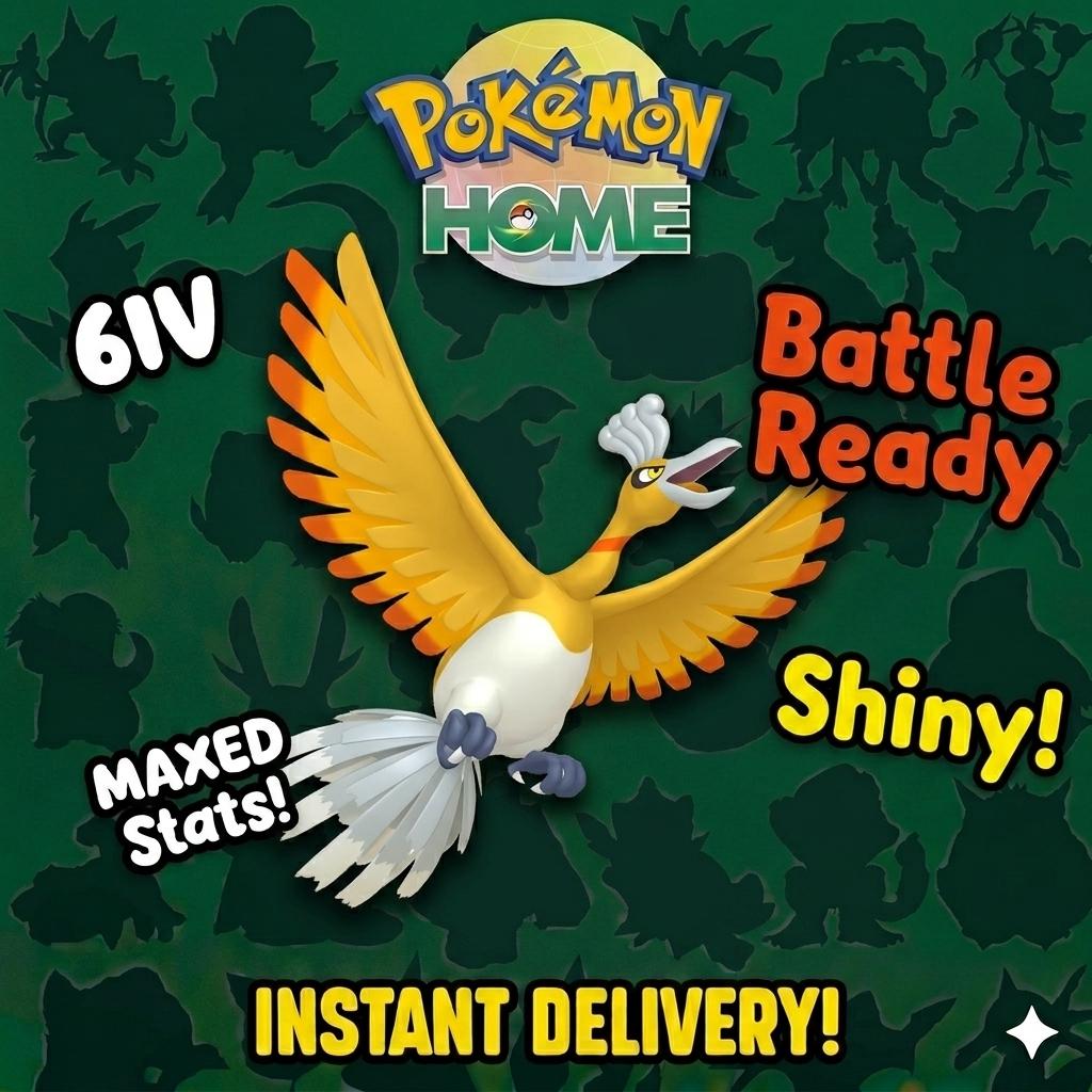 Shiny Ho-Oh Pokémon HOME 6IV Competitive Battle Ready - PokeTradingShop