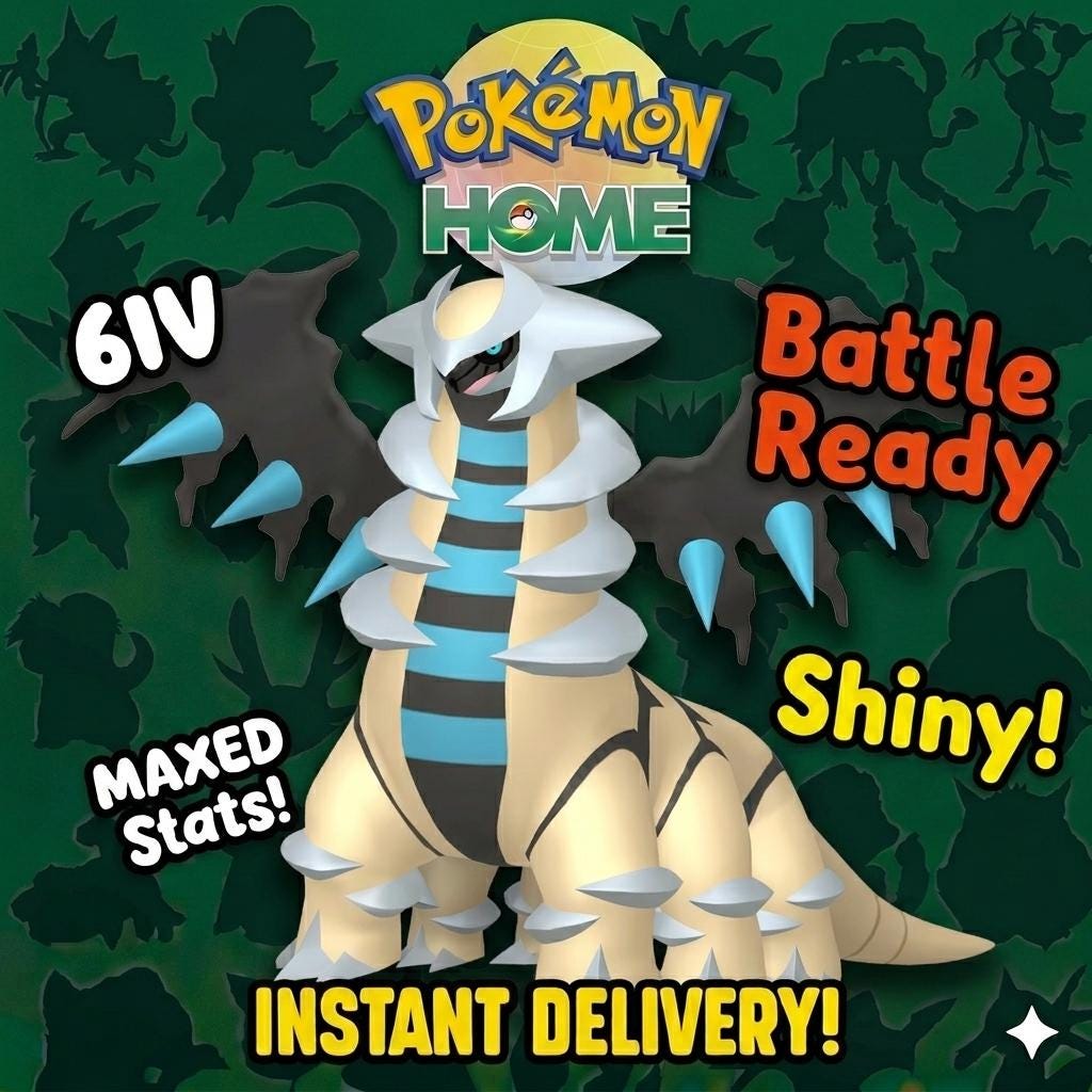 Shiny Giratina Pokémon HOME 6IV Competitive Battle Ready - PokeTradingShop