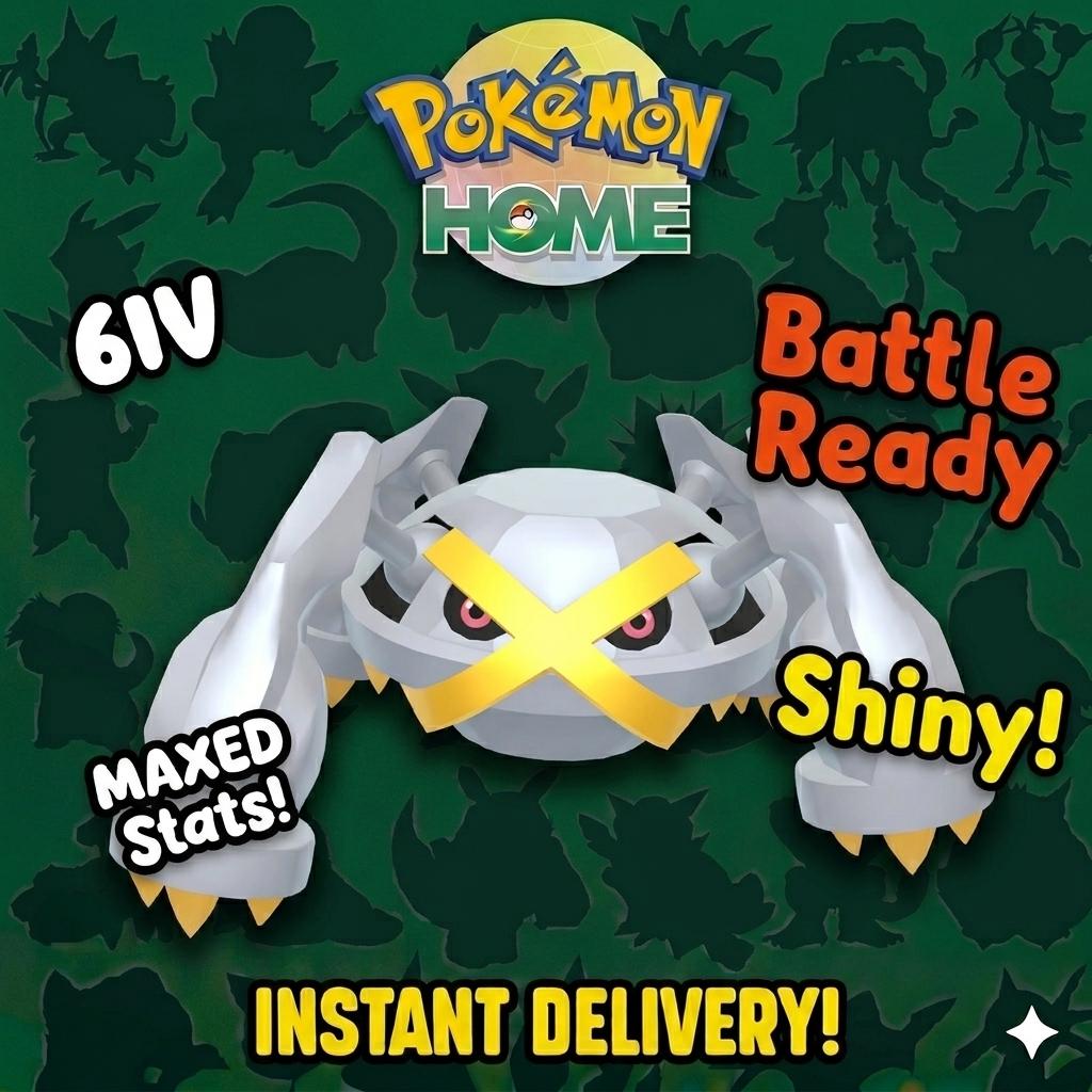 Shiny Metagross Pokémon HOME 6IV Competitive Battle Ready - PokeTradingShop