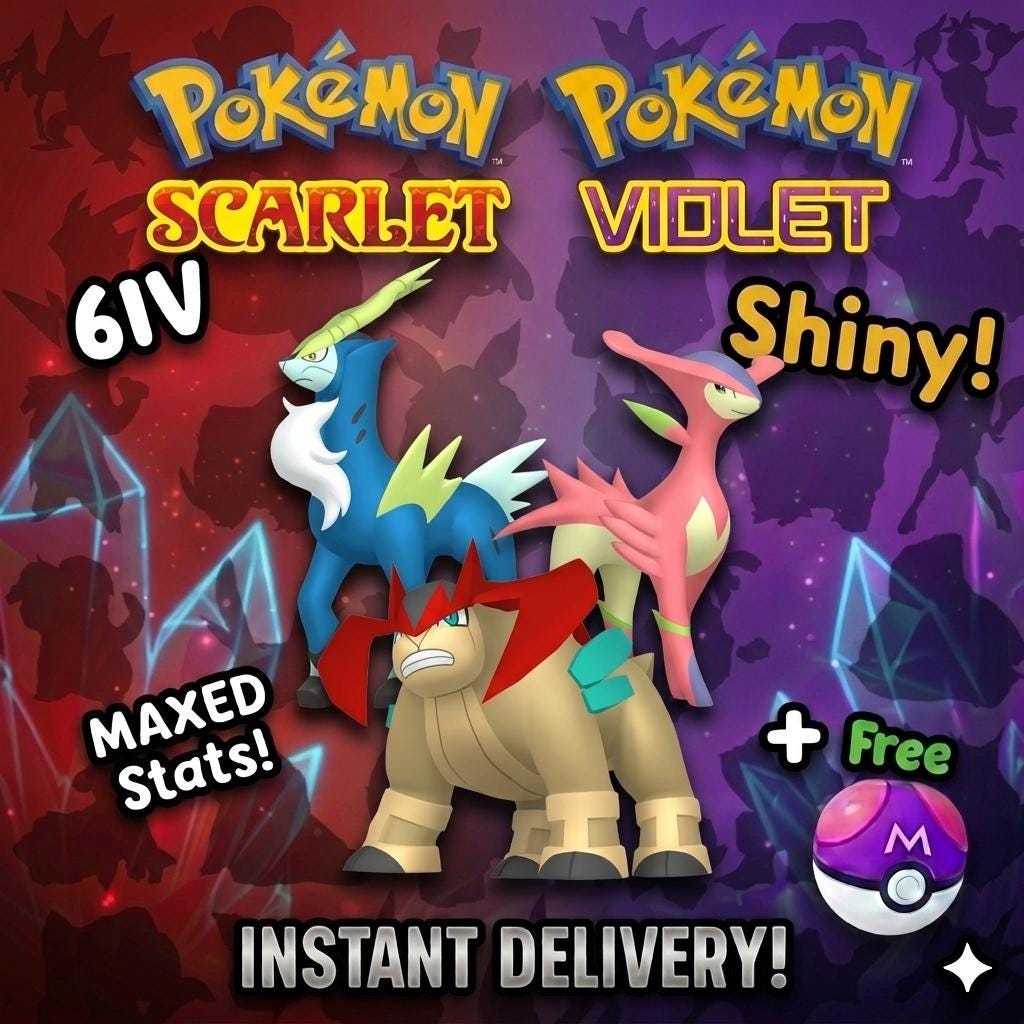 SHINY Cobalion, Terrakion, Virizion Bundle Pack 6IV EV Pokémon Scarlet and Violet 6IV