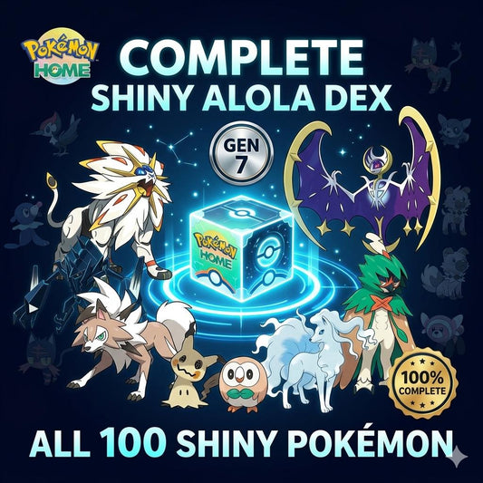 Pokemon HOME 6IV Shiny ALOLA POKEDEX Pokemon Scarlet Violet Pokemon Sword Shield, Pokemon Lets