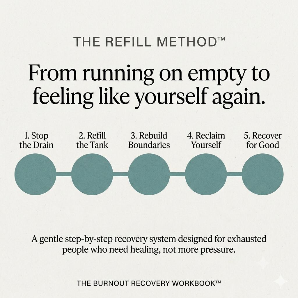 Burnout Recovery Workbook to Restore Your Energy and Rest Without Guilt Gentle Self Care Journal for Exhaustion Overwhelm Emotional Burnout - PokeTradingShop
