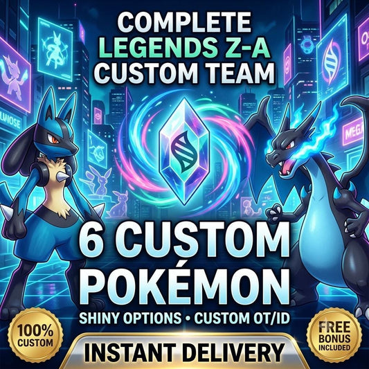 CUSTOM SHINY TEAM 6 Pokemon Legends Za Pokopia Ready Build Your Own Bundle Any Species Battle