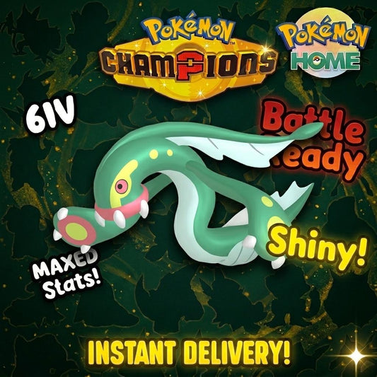 Shiny Eelektross Pokémon Champions 6IV Competitive Battle Ready
