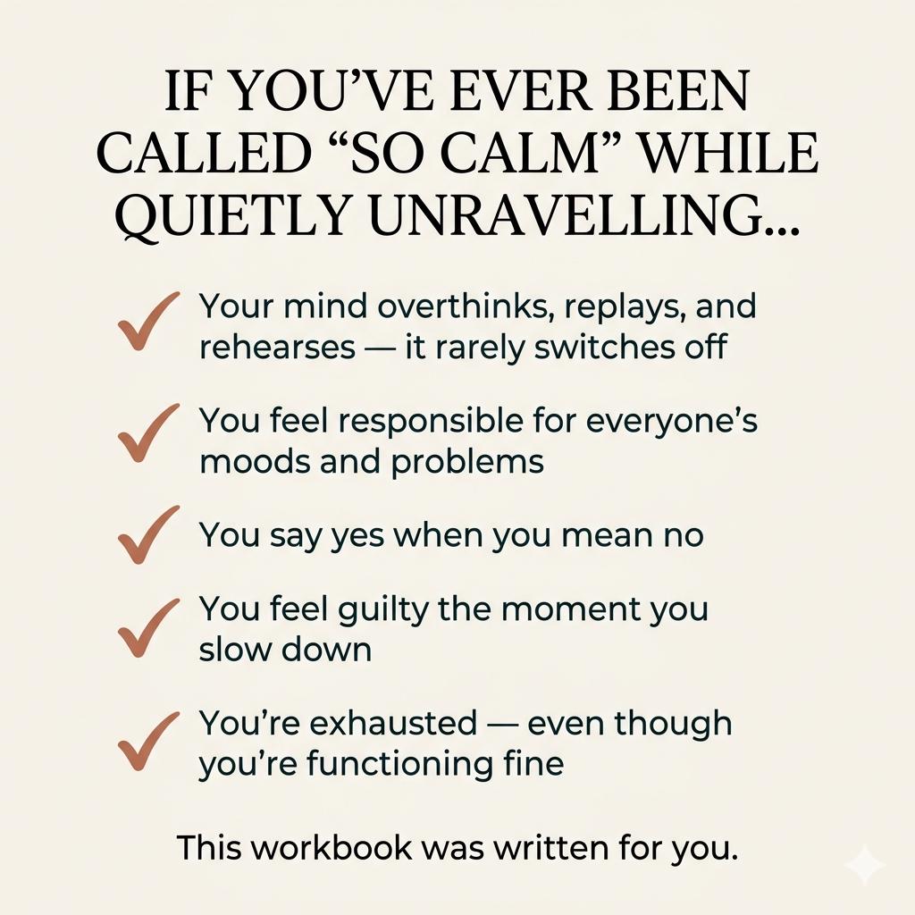 High Functioning Anxiety Workbook Printable PDF Stop Overthinking People Pleasing Boundaries Emotional Exhaustion Self Help - PokeTradingShop